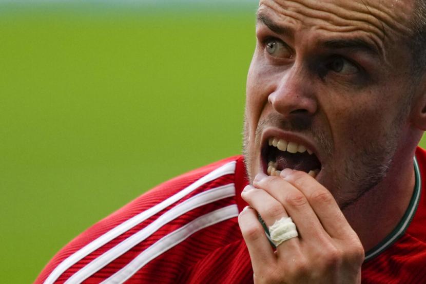 Gareth Bale saat memperkuat timnas Wales.
