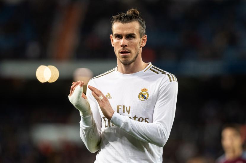Gareth Bale tak ikut merayakan gelar juara La Liga Real Madrid.