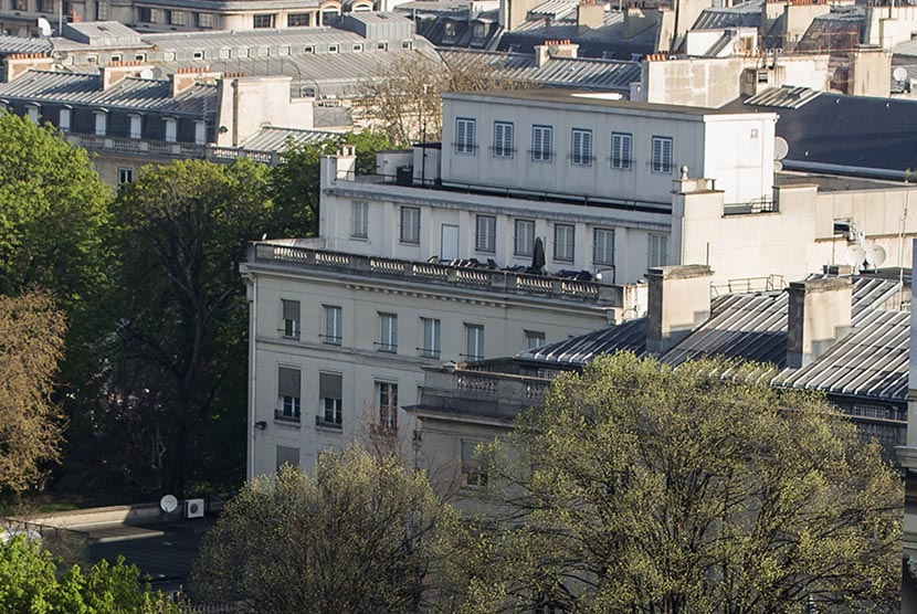  Gedung Kedubes AS di Paris. 