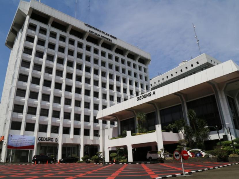 Gedung Kementerian Dalam Negeri (Kemendagri) di Jalan Medan Merdeka Utara, Jakarta Pusat.