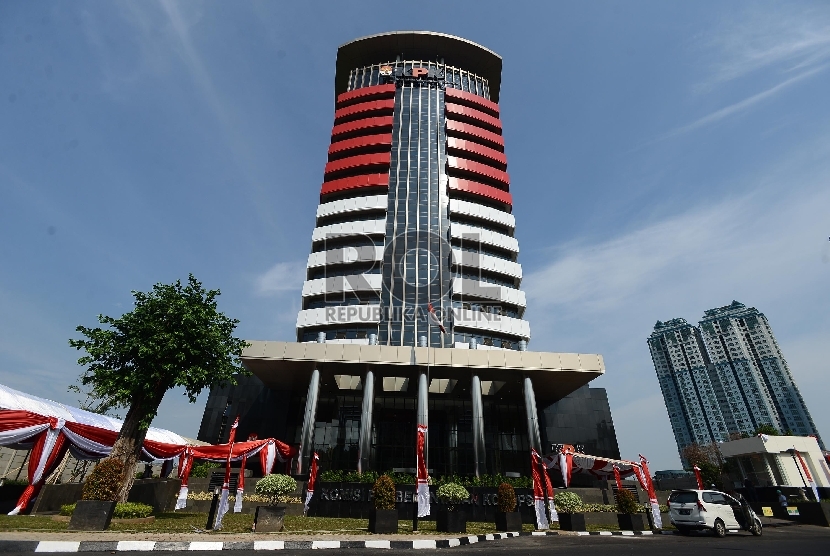   Gedung KPK baru yang terletak di Jalan Pedurenan, Kuningan, Jakarta, Senin (28/12).  (Republika/Raisan Al Farisi)