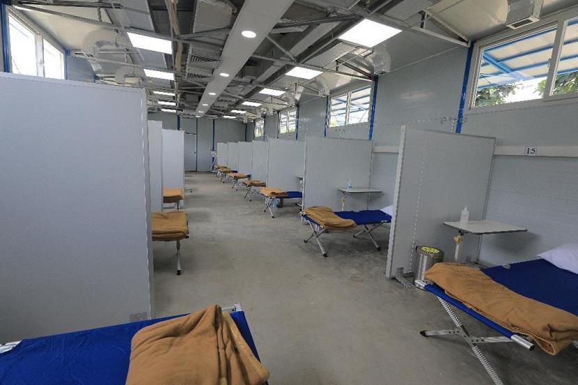 Ruang isolasi tambahan bagi pasien Covid-19 di sebuah rumah sakit (ilustrasi).