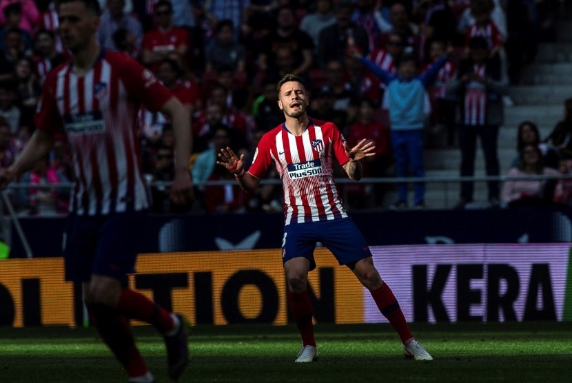 Gelandang Atletico Madrid Saul Nuguez.