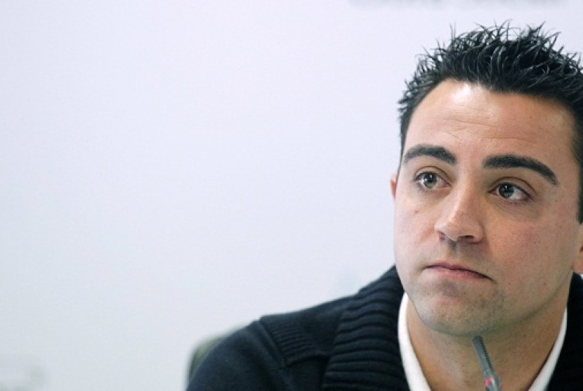 Gelandang Barcelona, Xavi Hernandez