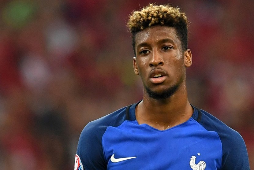 Gelandang Bayern Muenchen dan juga timnas Prancis, Kingsley Coman.