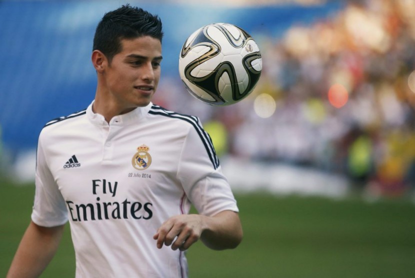 Gelandang James Rodriguez.