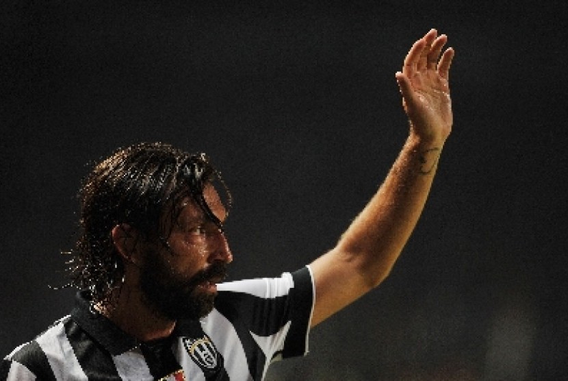 Gelandang Juventus Andrea Pirlo.
