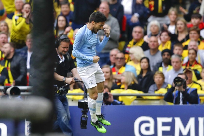 Gelandang Manchester City, David Silva 