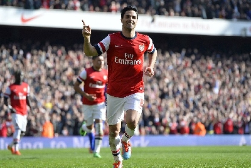 Gelandang Mikel Arteta.