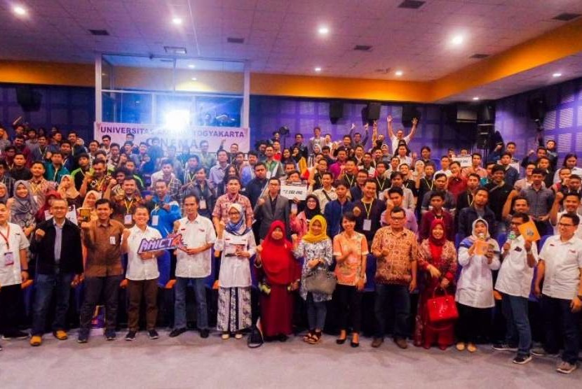 Gelaran Amikom ICT Award 2018 di Cinema Universitas Amikom Yogyakarta, Sabtu (1/9). 