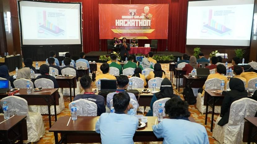Gelaran Hackathon yang diselenggarakan di Hotel Horison, Kota Bandar Lampung, Lampung, pada Ahad (23/10/2022).