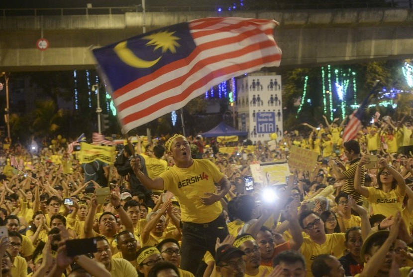 Gelombang demonstran Malaysia, Minggu (30/8)