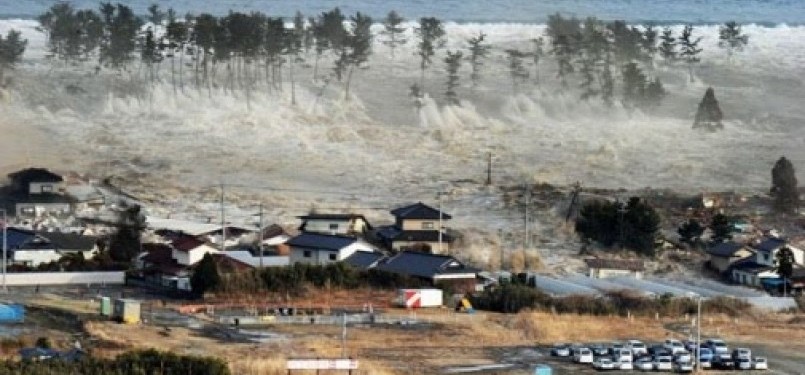 Gempa bumi yang memicu tsunami dahsyat di Jepang pada Maret lalu.