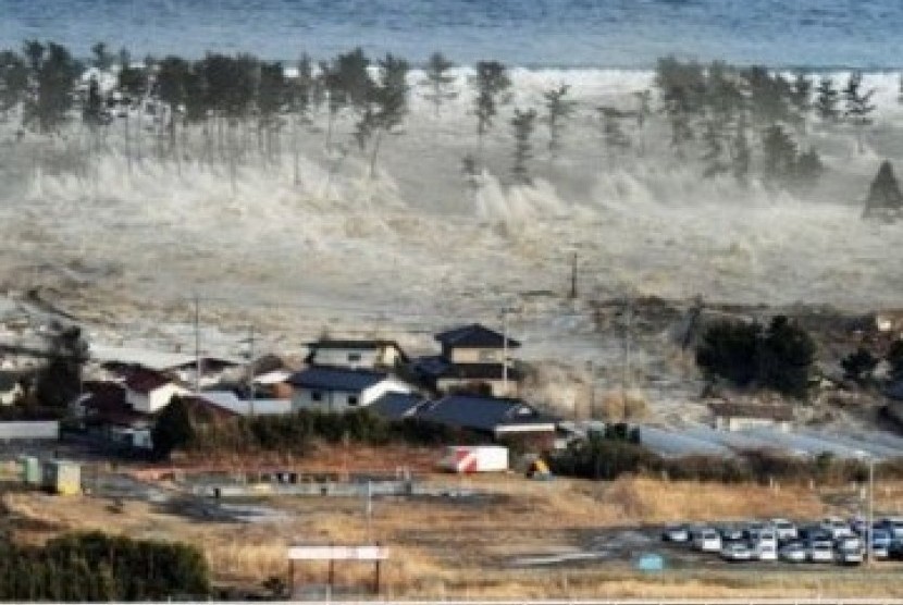 Gempa bumi yang memicu tsunami dahsyat di Jepang pada Maret lalu.