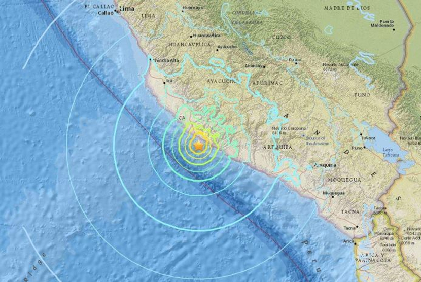 Earthquake jolts Peru. (Illustration)