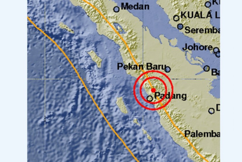 Gempa Sumatra Barat (ilustrasi)