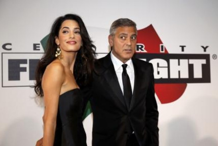 George Clooney dan tunangannya