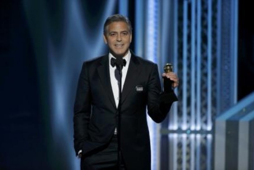 George Clooney di ajang penghargaan Golden Globe.