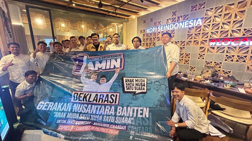 Gerakan Nusantara atau Anak Muda Satu Nusa Satu Suara untuk Amin wilayah Banten.