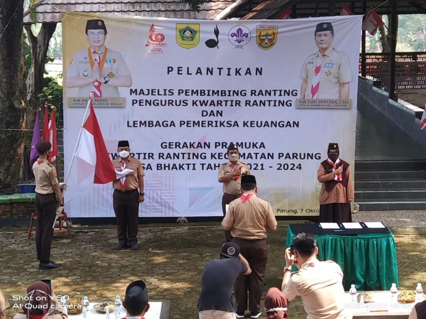 Gerakan Pramuka Kwartir Ranting Kecamatan Parung Masa Bhakti 2021-2024 resmi dilantik.