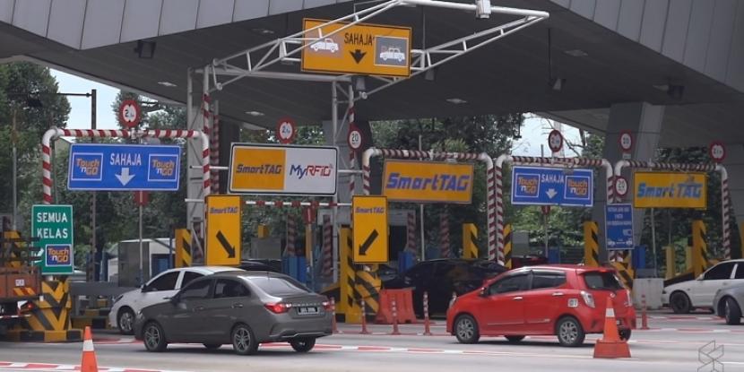 Gerbang tol di Malaysia (ilustrasi).