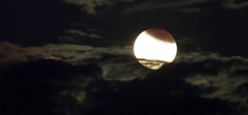 Gerhana Bulan (ilustrasi)