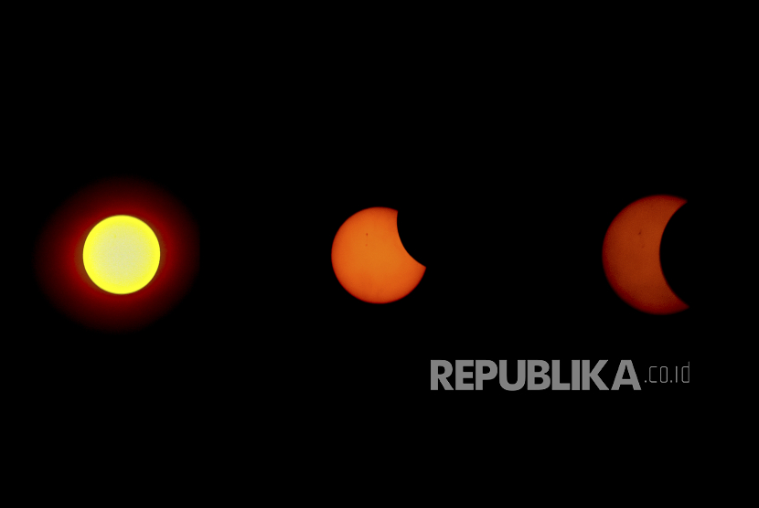 Gerhana Matahari Total (ilustrasi). Berapa lama gerhana matahari total pada 8 April terjadi? 