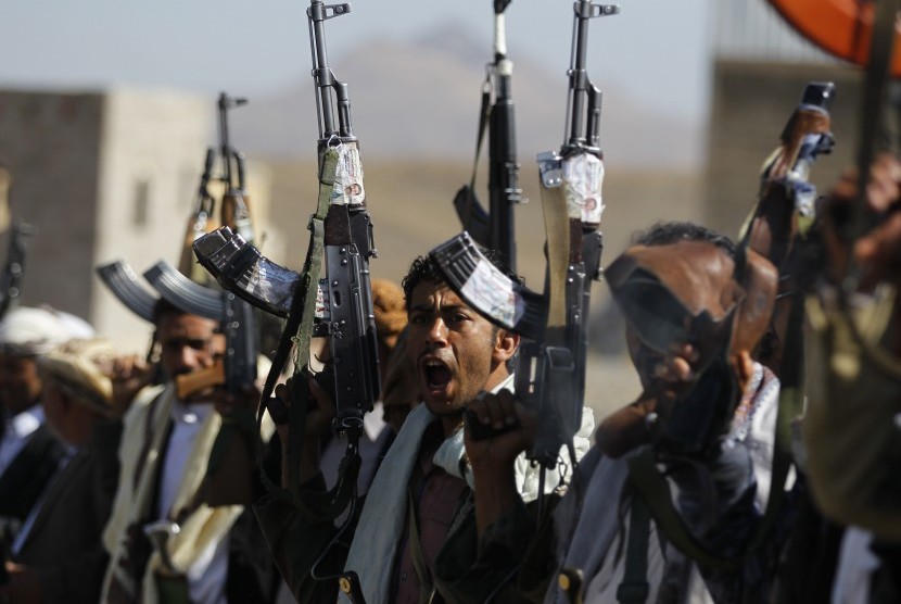 Gerilyawan Houthi (ilustrasi). Houthi di Yaman terus melakukan serangan dengan bantuan Iran 