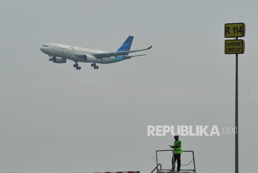 Pesawat Garuda Indonesia.