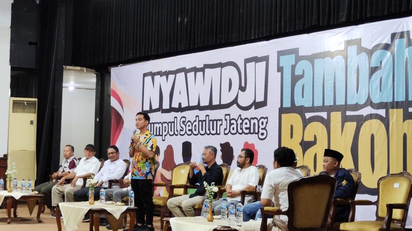  Gibran didukung relawan Jokowi-Gibran maju sebagai cawapres, Rabu (5/7/2023).