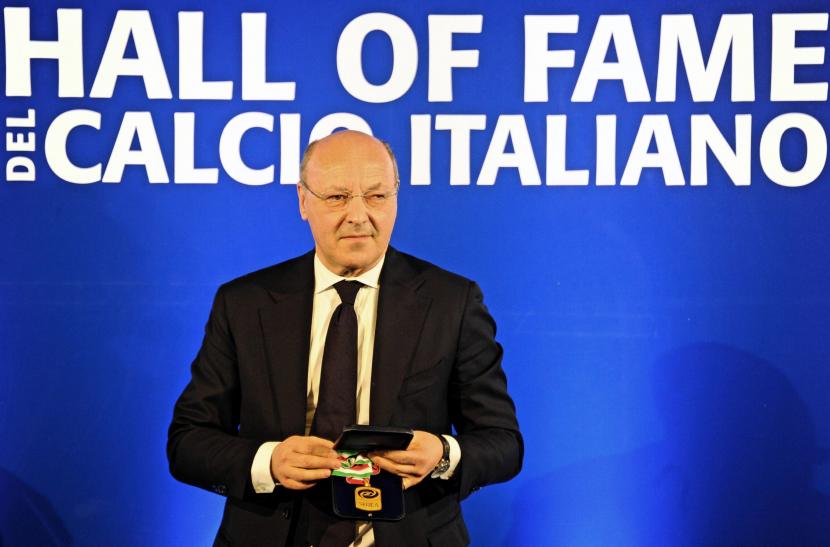 Kepala Eksekutif Inter Milan dan mantan CEO Juventus, Giuseppe Marotta. Marotta menyatakan, kompetisi Serie A Liga Italia di ambang bangkrut dan membutuhkan dukungan keuangan dari pemerintah lebih banyak lagi selama pandemi. 