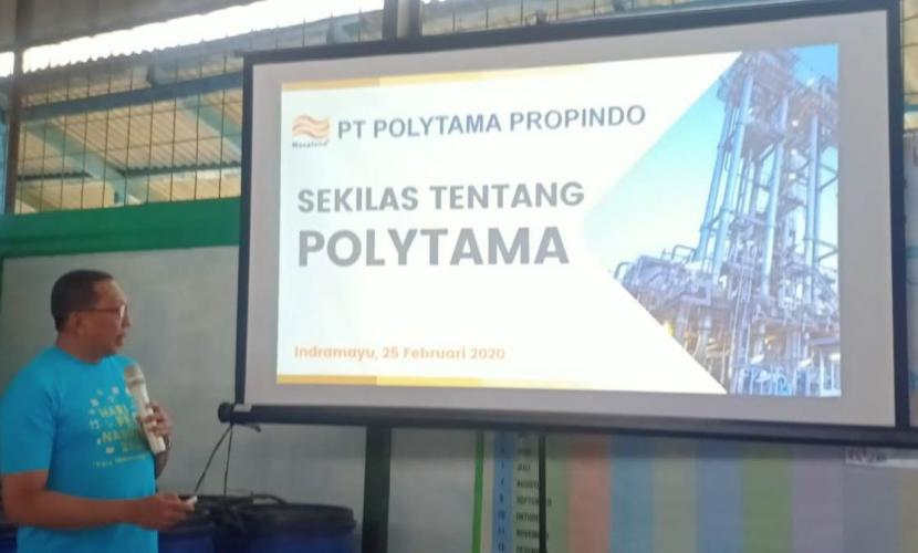 GM Polytama, Dwinanto Kurniawan menjelaskan program CSR.