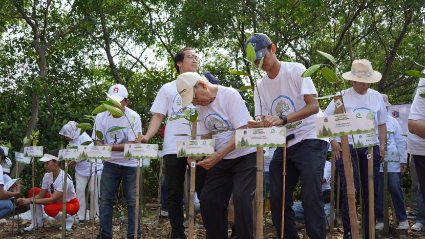 Gobel Group,Komunitas Mangrove Muara Angke dan Emil Salim Institutemenyelenggarakan kegiatan penanaman pohon di kawasan Hutan Mangrove Pantai Utara Jakarta tepat pada 17 Agustus lalu. 
