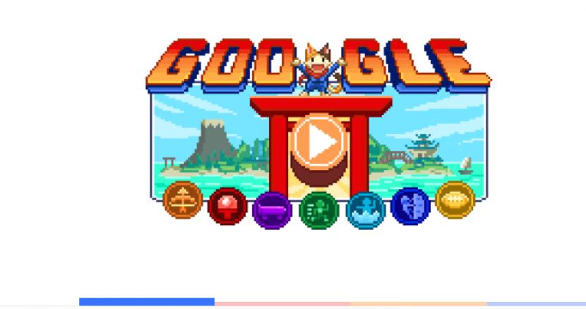 Google Doodle hari ini, Jumat (23/3) menampilkan gim Pulau Juara. 
