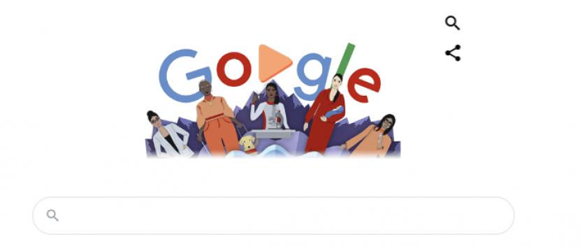 Google Doodle rayakan hari perempuan internasional(Google)