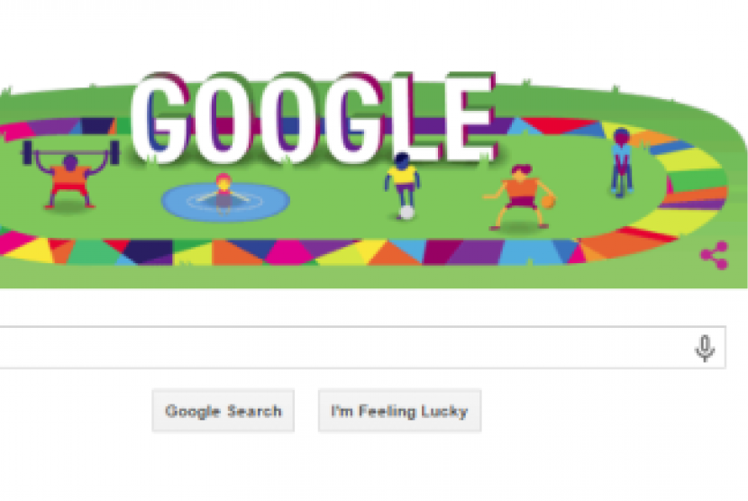 Google Doodle untuk Olimpiade Berkebutuhan Khusus.