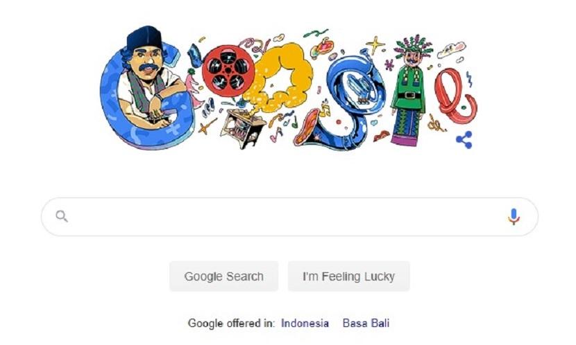 Google hari ini, Selasa (22/9) menampilkan doodle legenda Betawi, Benyamin Sueb.