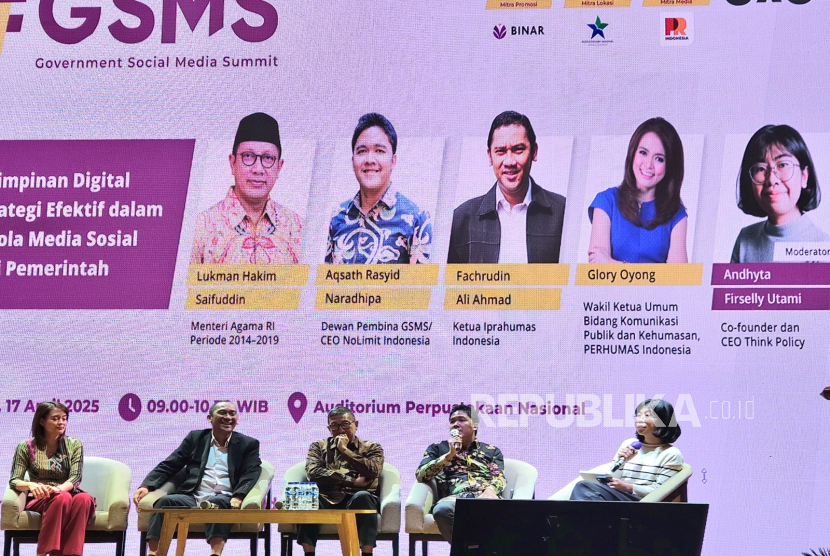Government Social Media Summit (GSMS) di Jakarta, Kamis (17/4/2025).