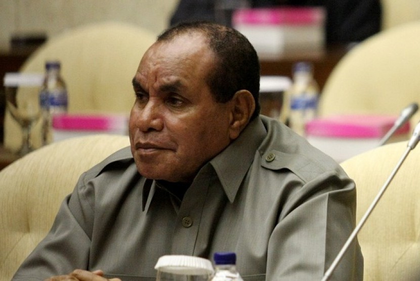 Governor of West Papua Abraham O Atururi (file photo)