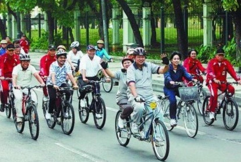 Gowes ria ala pejabat RI.