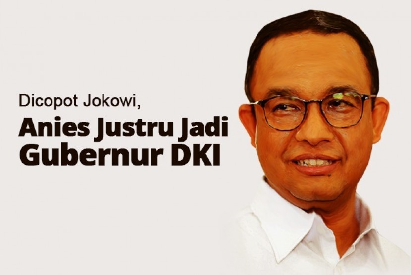 Grafis perjalanan Anies menjadi Gubernur DKI Jakarta