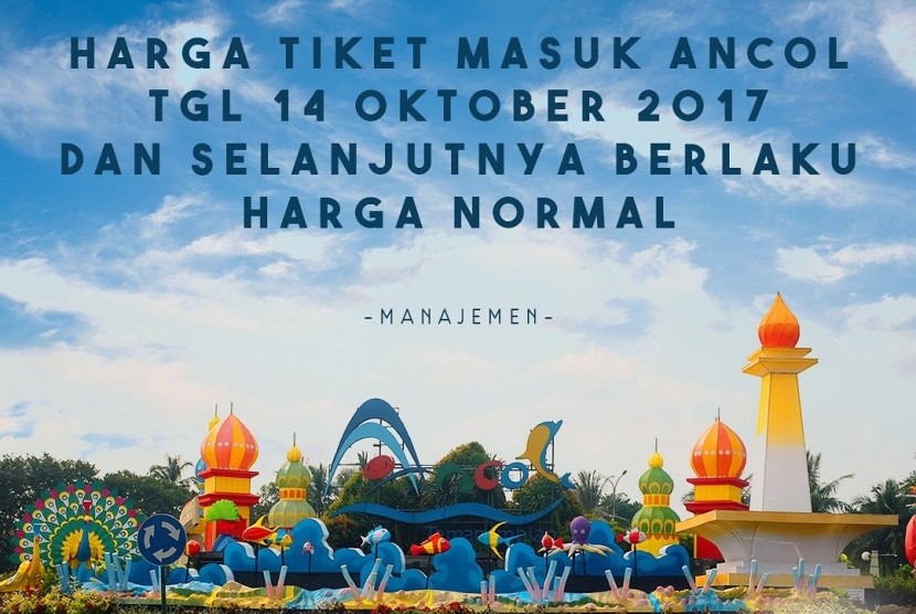 Gratis Masuk Ancol pada tanggal 14 Oktober tidak dilaksanakan.