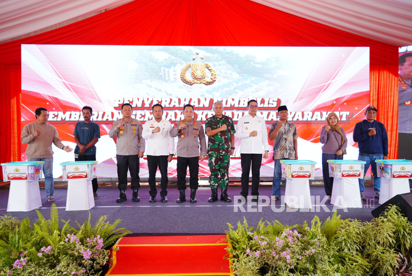 Ground Breaking pembangunan Asrama Polresta Samarinda, Sabtu (17/5/2025).