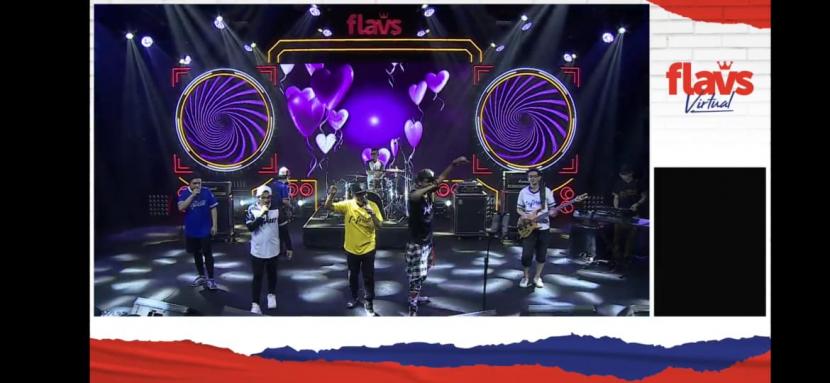 Grup musik T-Five menjadi penampil terakhir di panggung Boombox Stage pada Flavs Virtual Festival hari kedua, Ahad (16/8/2020). Tahun ini, Flavs Festival akan digelar secara hibrida.