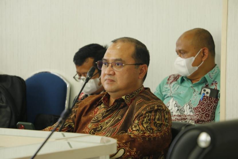 Gubernur Bangka Belitung Erzaldi Rosman menyambangi Kementerian Pekerjaan Umum dan Perumahan Rakyat (PUPR) di Jakarta, Kamis (24/3/2022).