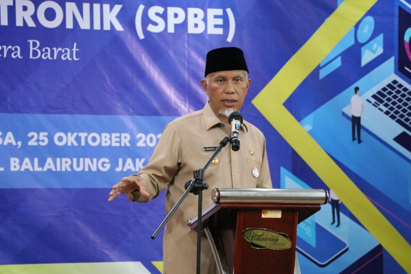 Gubernur Sumatra Barat (Sumbar), Mahyeldi Ansharullah.