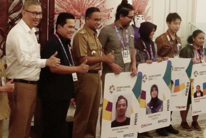 Gubernur DKI Jakarta, Anies Baswedan (keempat dari kanan)