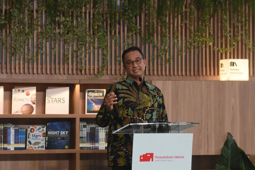 Gubernur DKI Jakarta Anies Baswedan meluncurkan Galeri Jakhabitat di Taman Marta Tiahahu, Blok M, Jakarta Selatan, untuk memudahkan masyarakat mencari informasi hunian di Jakarta. 