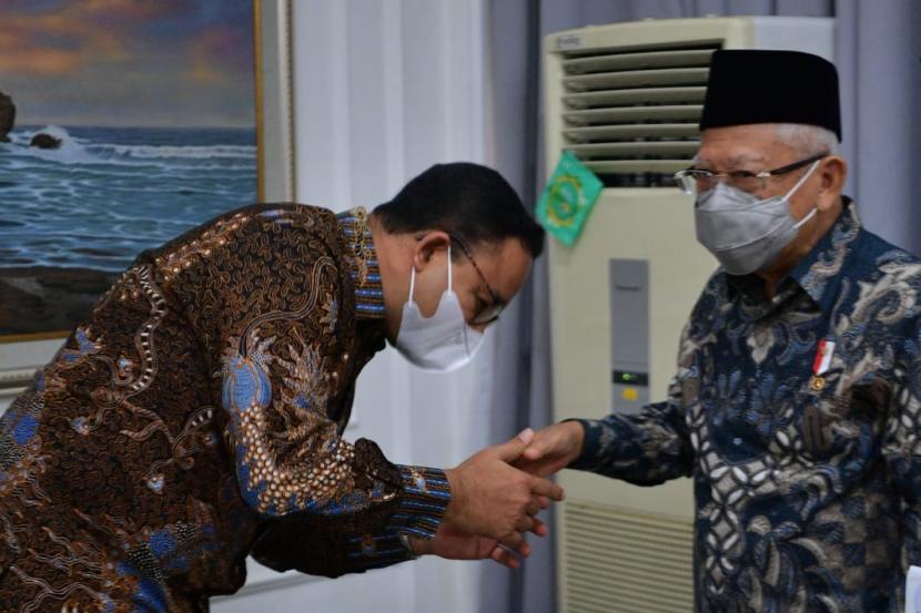 Gubernur DKI Jakarta Anies Baswedan menemui Wakil Presiden Ma