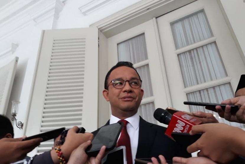 Gubernur DKI Jakarta Anies Rasyid Baswedan di Balai Kota DKI Jakarta, Kamis (8/11).